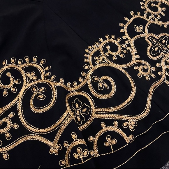 Sunny Leigh Skirt With Gold Embroidery - Picture 2 of 4